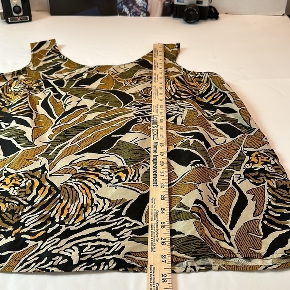 Vintage Atlantic Beach 100% silk tropical and tiger print bomber jacket set - Picture 14 of 14